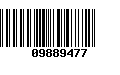 Código de Barras 09889477