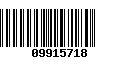 Código de Barras 09915718