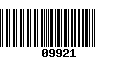 Código de Barras 09921