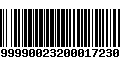 Código de Barras 09999990023200017230404