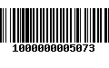 Código de Barras 1000000005073