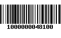 Código de Barras 1000000048100