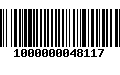 Código de Barras 1000000048117