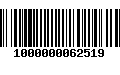 Código de Barras 1000000062519