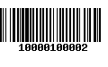 Código de Barras 10000100002