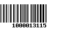 Código de Barras 1000013115