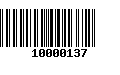 Código de Barras 10000137