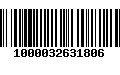 Código de Barras 1000032631806