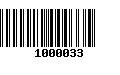 Código de Barras 1000033