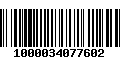 Código de Barras 1000034077602