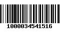 Código de Barras 1000034541516