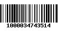 Código de Barras 1000034743514