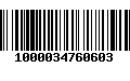 Código de Barras 1000034760603