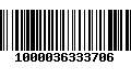 Código de Barras 1000036333706