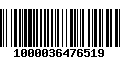 Código de Barras 1000036476519