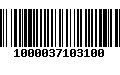 Código de Barras 1000037103100