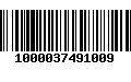 Código de Barras 1000037491009