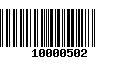 Código de Barras 10000502