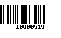 Código de Barras 10000519