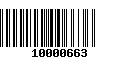 Código de Barras 10000663