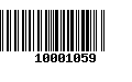 Código de Barras 10001059