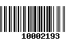 Código de Barras 10002193