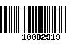 Código de Barras 10002919