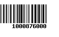 Código de Barras 1000876000