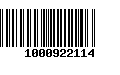 Código de Barras 1000922114