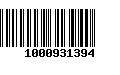 Código de Barras 1000931394