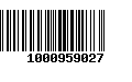 Código de Barras 1000959027