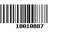 Código de Barras 10010087