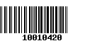 Código de Barras 10010420