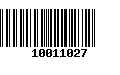 Código de Barras 10011027