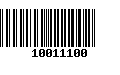 Código de Barras 10011100