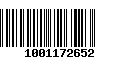 Código de Barras 1001172652