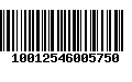 Código de Barras 10012546005750