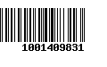 Código de Barras 1001409831