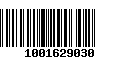 Código de Barras 1001629030