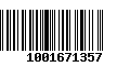 Código de Barras 1001671357