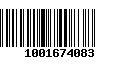 Código de Barras 1001674083