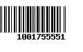 Código de Barras 1001755551