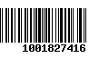 Código de Barras 1001827416