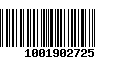 Código de Barras 1001902725