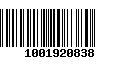 Código de Barras 1001920838