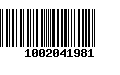 Código de Barras 1002041981