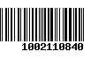 Código de Barras 1002110840