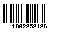 Código de Barras 1002252126