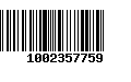 Código de Barras 1002357759