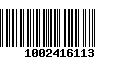 Código de Barras 1002416113